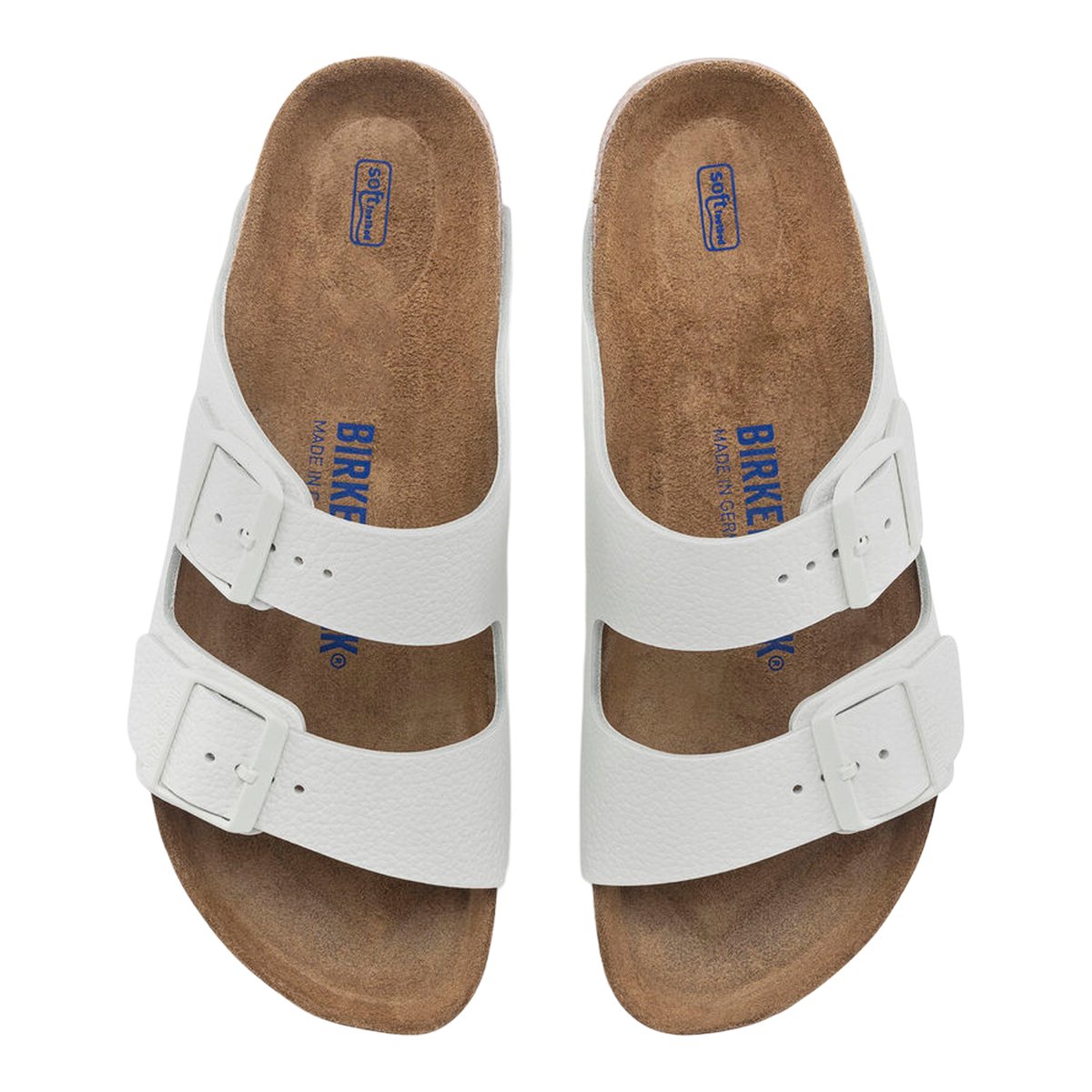 BIRKENSTOCK-Arizona_soft-Sandales à glissière - Talon plat - Blanc