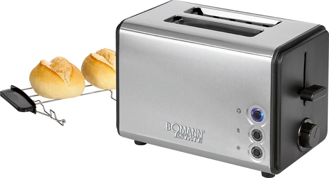BOMANN Toaster TA 1371 CB Edelstahl Estate 850 Watt