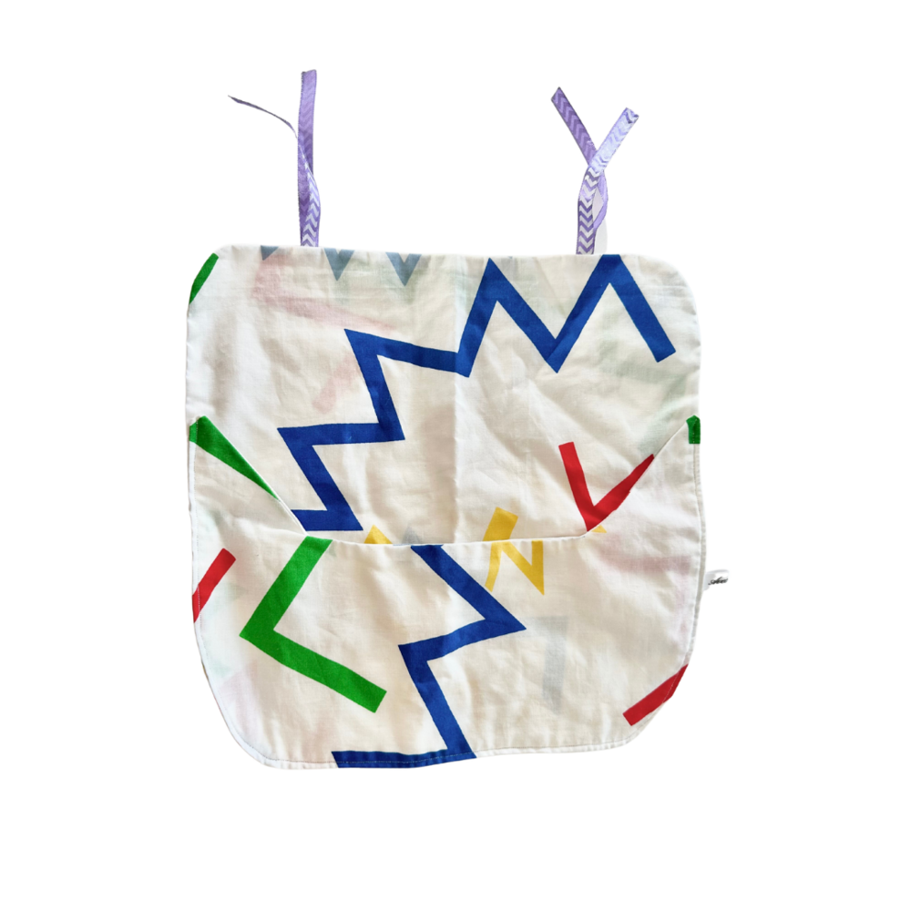 Sac à foin artisanal - zig-zag