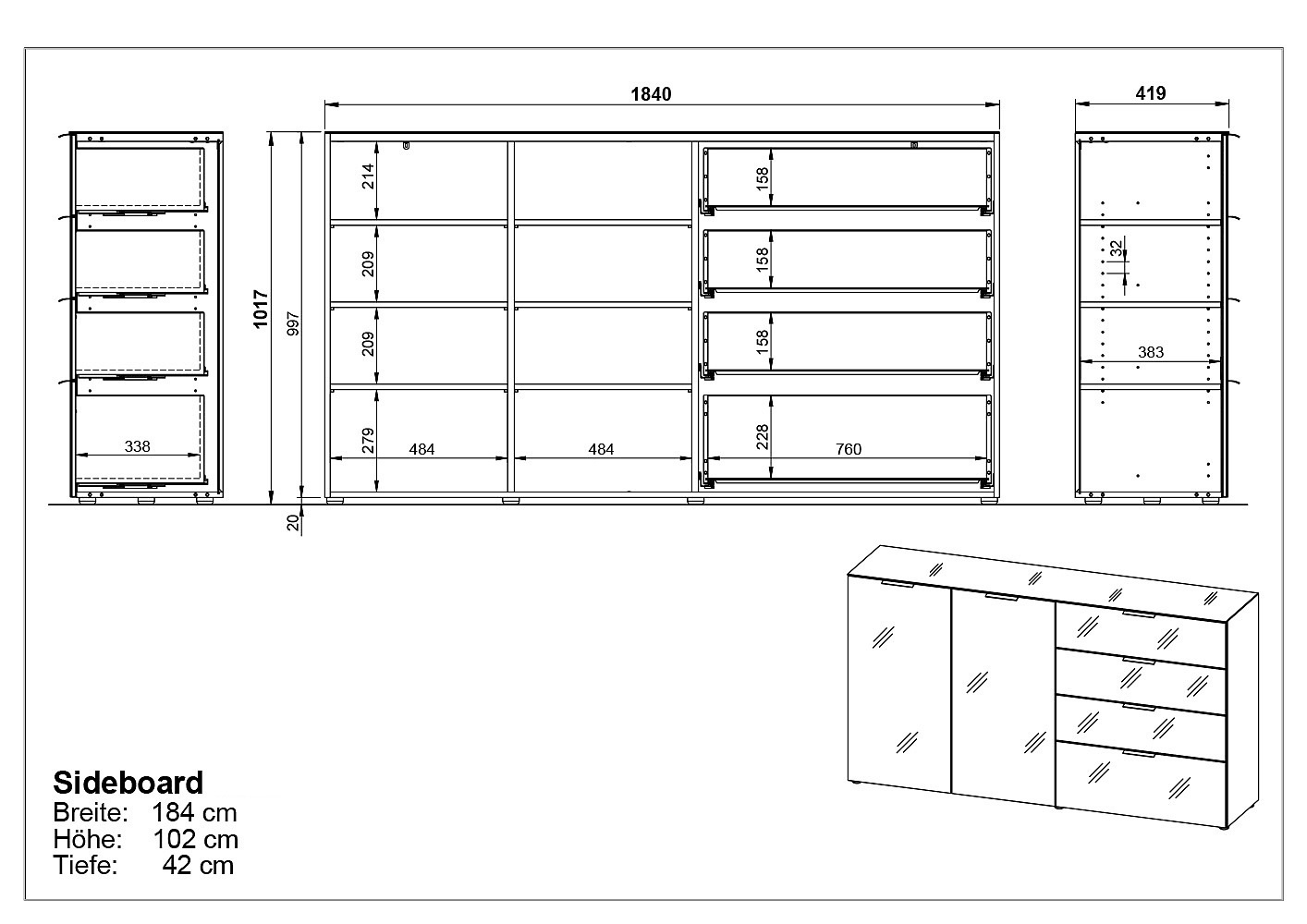 Sideboard HARPER GUNJUR