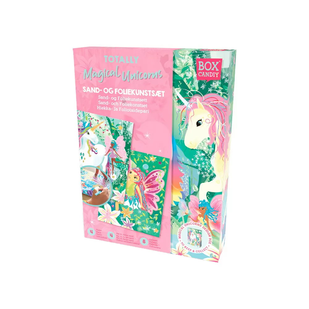 BOX CANDIY Sand and Foil Art - Totally Magical Unicorns - 1 stk
