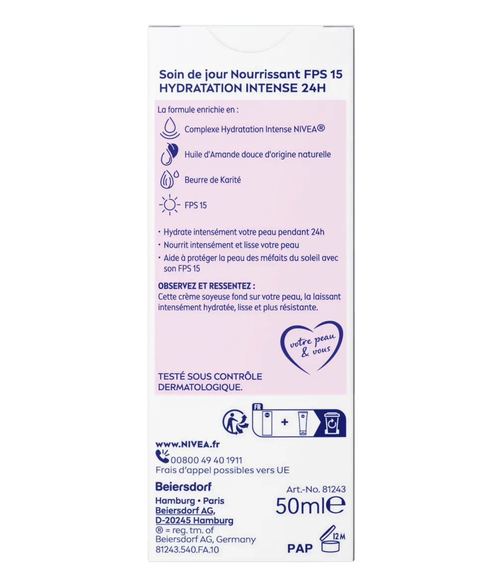 SOIN DE JOUR NOURRISSANT HYDRATATION 24H