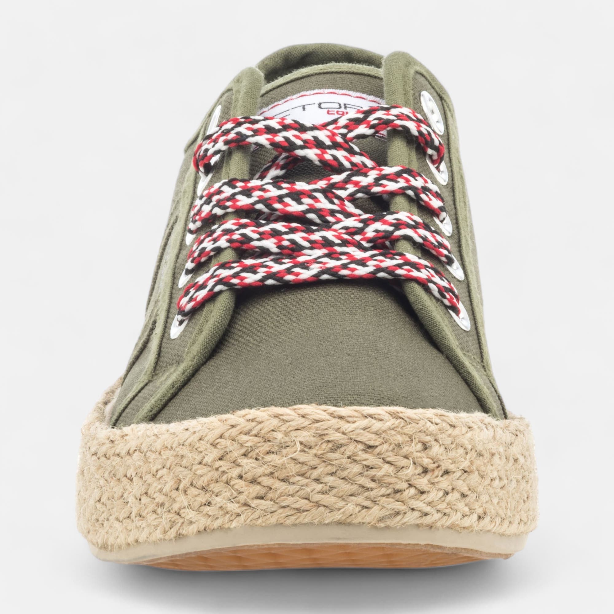 Baskets en toile Femme kaki