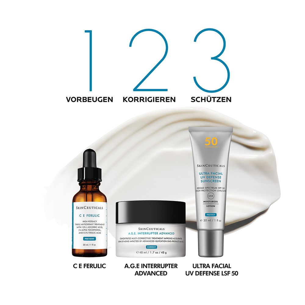 SkinCeuticals A.G.E. Interrupter Advanced, Anti-Aging-Gesichtspflege für reife, trockene und empfindliche Haut