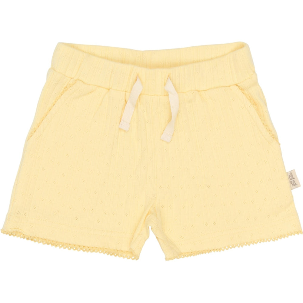 Køb Petit Piao Mellow Yellow Ppsuze Pointelle Shorts