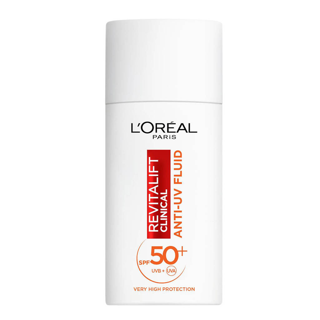Geweldig productClinical Anti-UV Fluid met Vitamine C* zonnebrand - SPF 50 - 50 ml