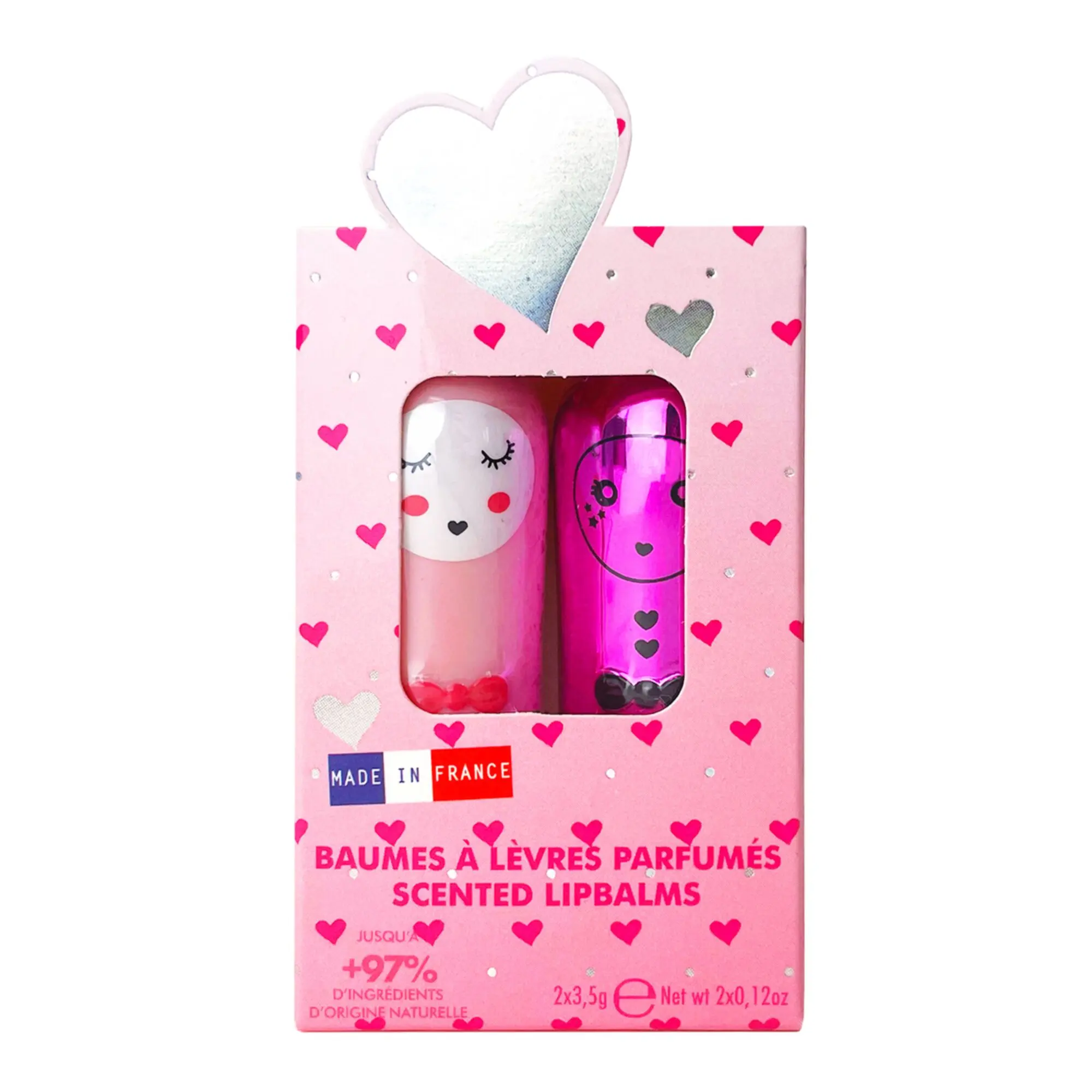 Inuwet - Coffret Duo AmourBaumes à lèvres 2 x 3,5 gr - Baume et soin des lèvres