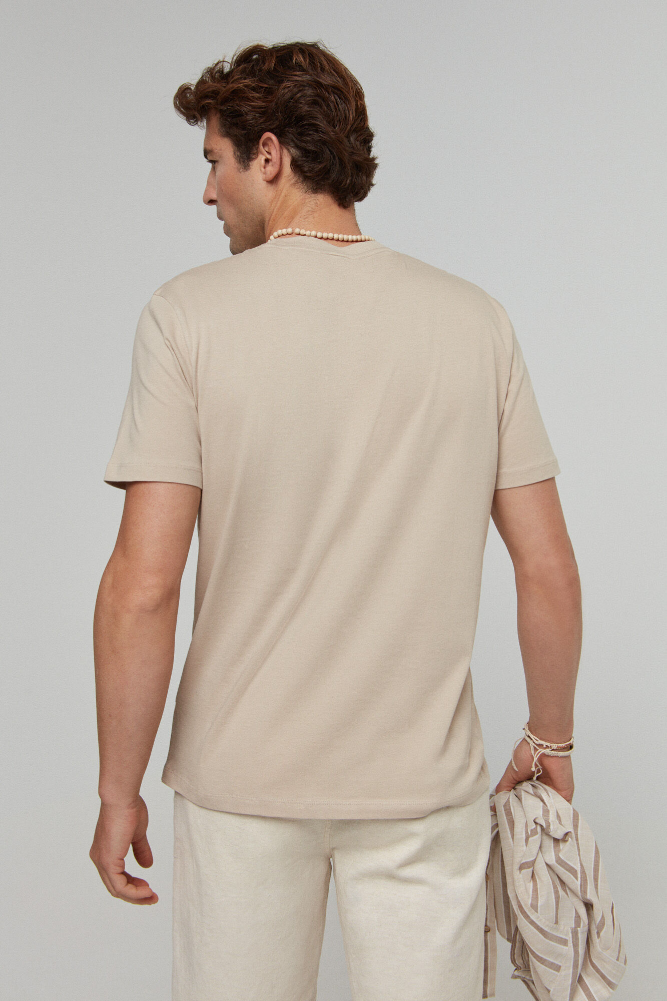 Camiseta de manga curta - marrom