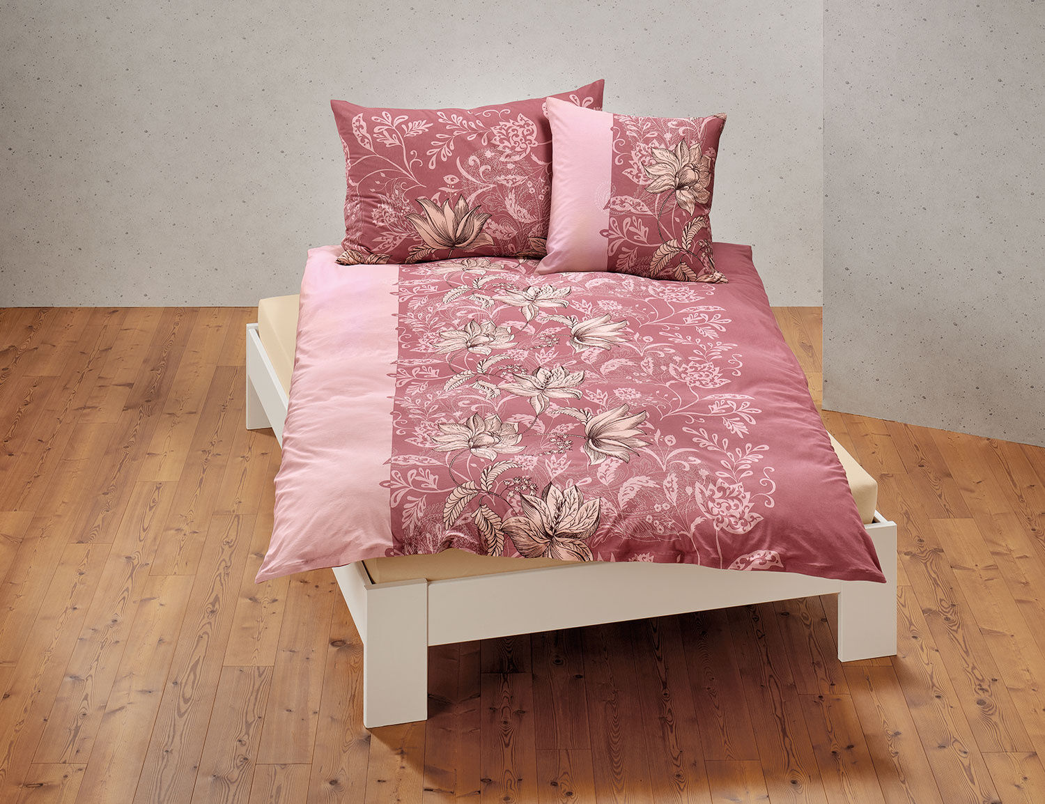 Bettwäsche mit elegantem Paisley-Muster und Blumenprint