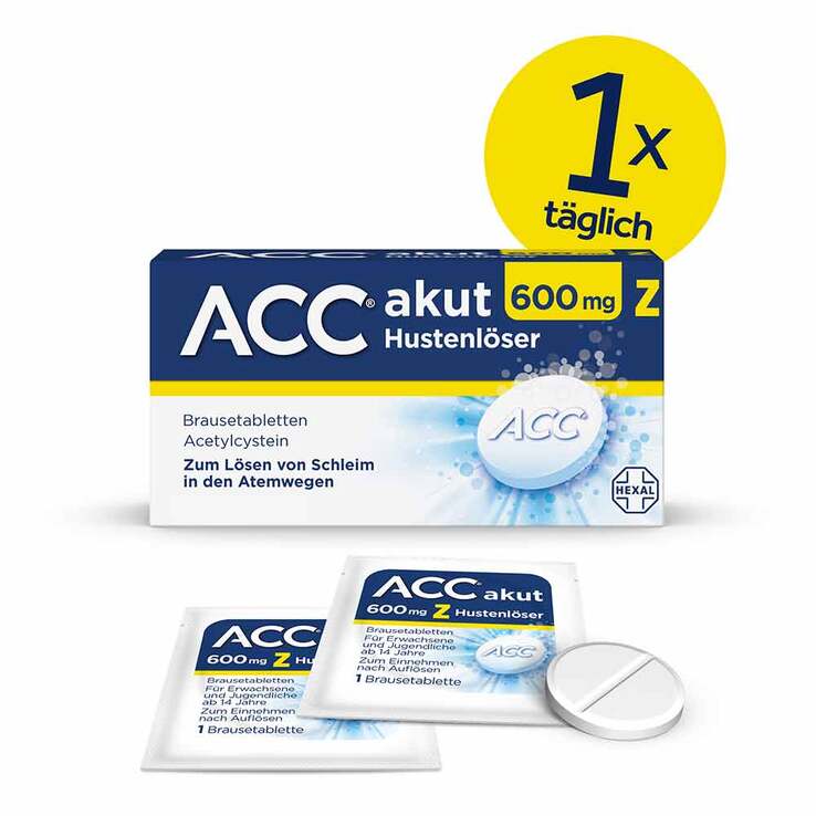 ACC akut 600 mg Z Hustenlöser, Brausetabletten, 20 St