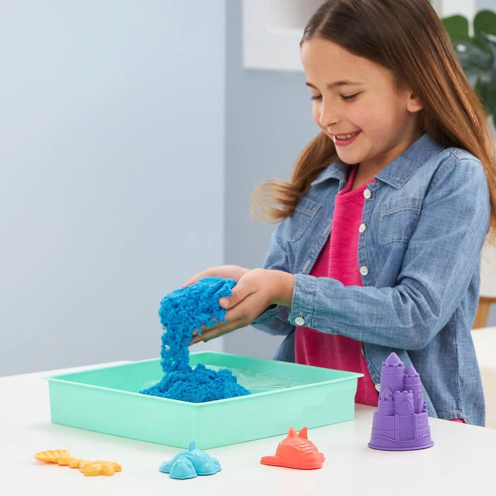 KINETIC SAND - COFFRET CHATEAU-BAC A SABLE 454 G