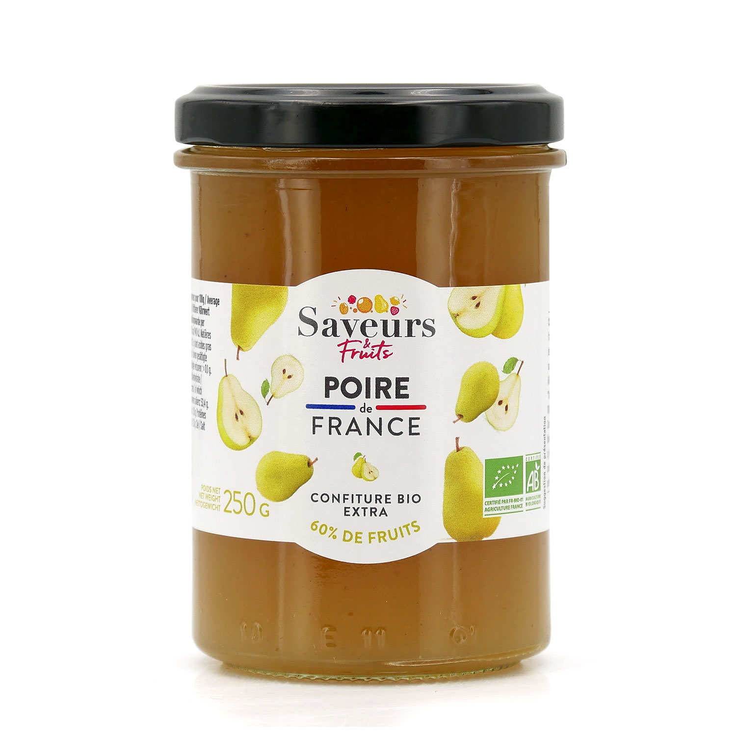 Confiture bio extra de poire de France