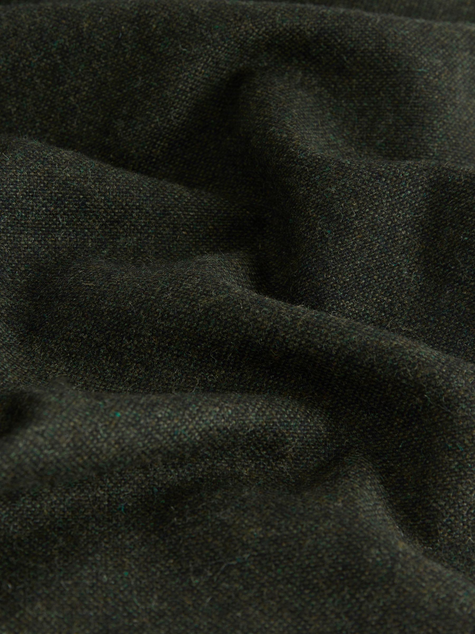 Donkergroen - N. Premium broek met tonvormige pijpen en wol