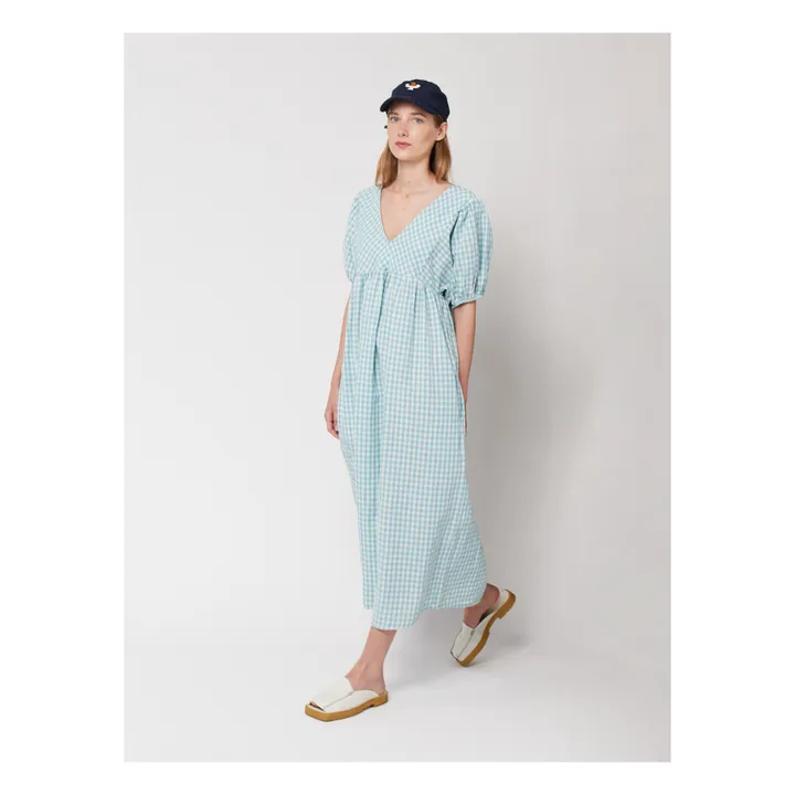 Bobo Choses Robe Vichy - Collection Femme  | Bleu turquoise