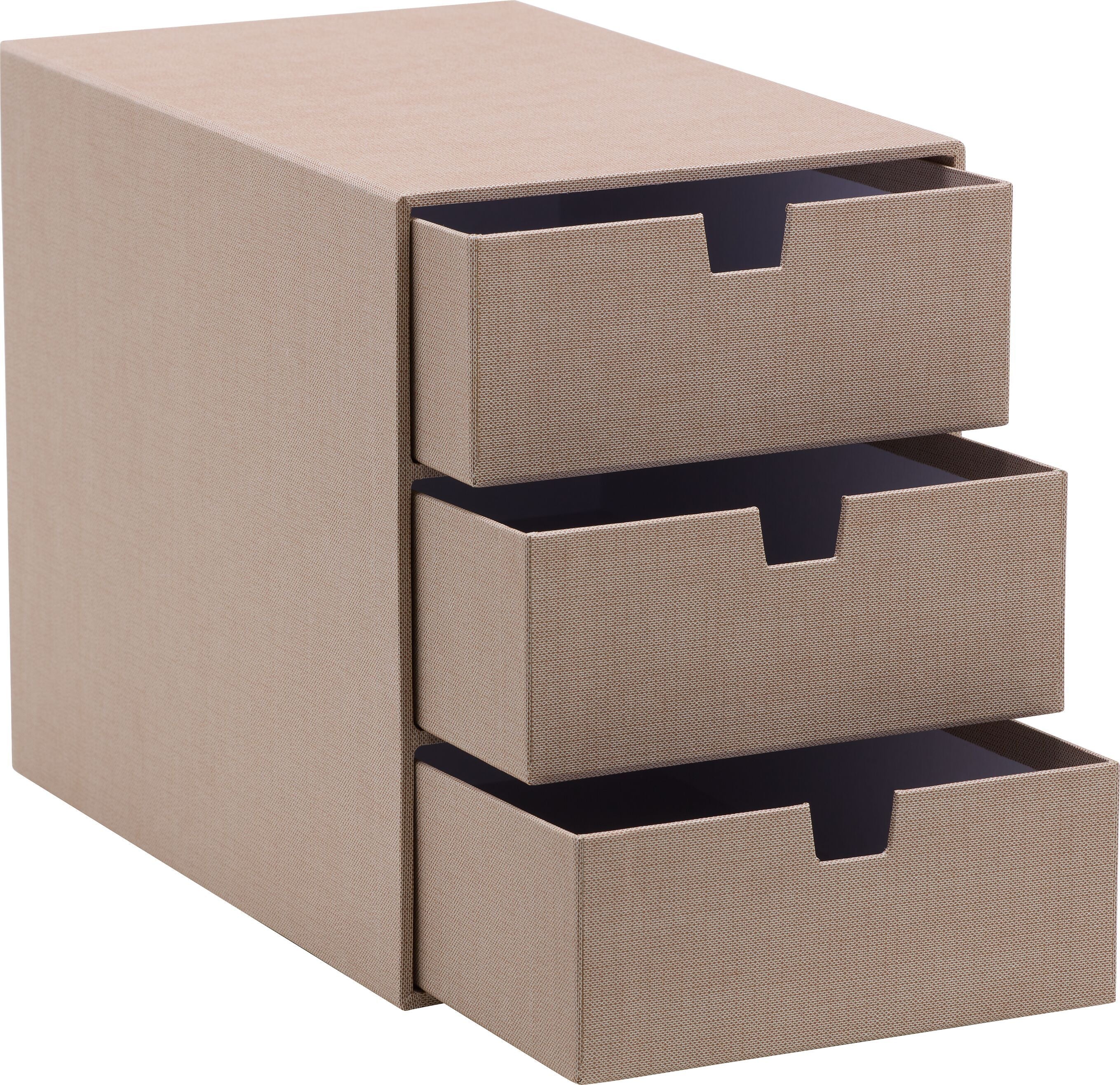 RE-STORE Schubladenbox - Beige / B: 16.0 cm x T: 25.0 cm x H: 20.5 cm