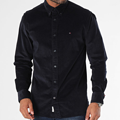 Chemise Manches Longues Flex Solid Corduroy 2931 Bleu Marine