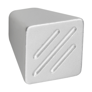 Knop Lucinda aluminium 22mm