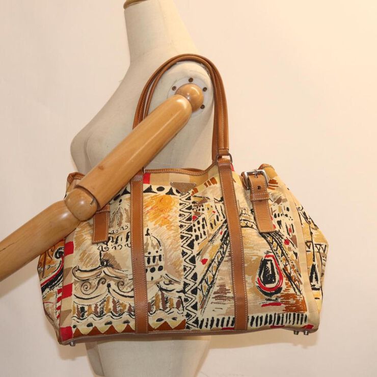 Prada Vintage Prada Shoulder Bag Beige
