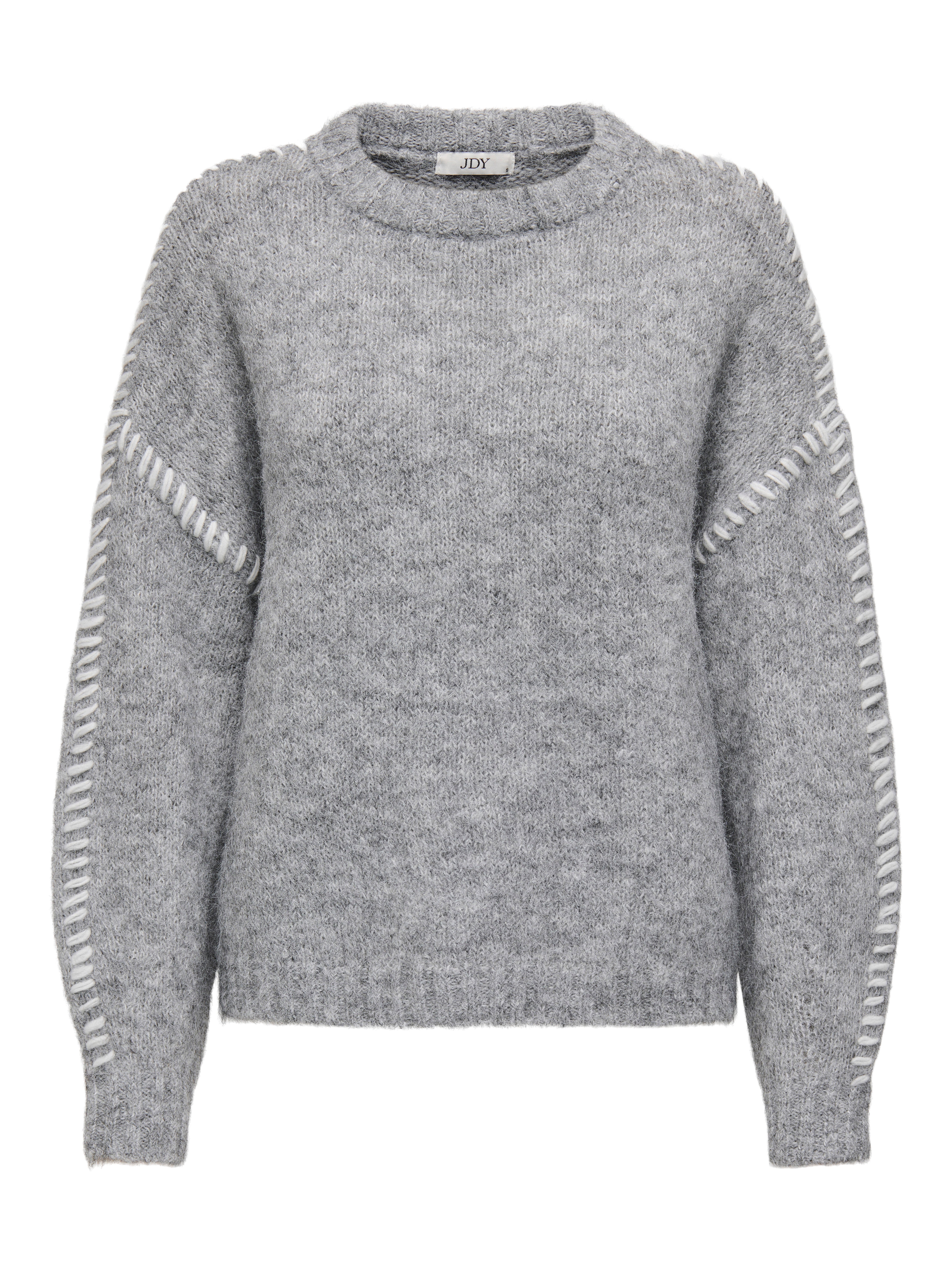 JDYZOEY Strickpullover Light Grey Melange