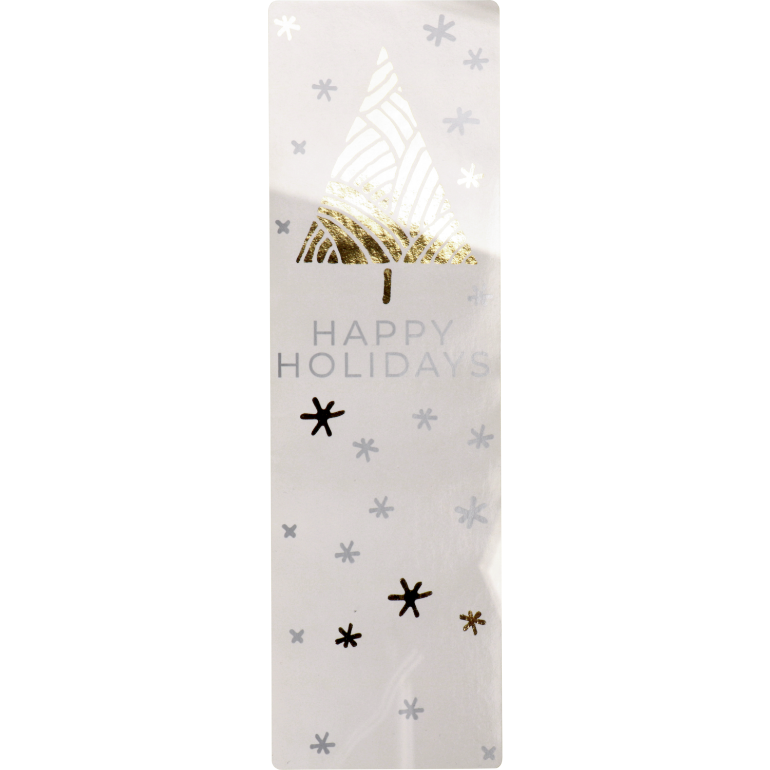 Sluitsticker, Under The Stars, 200x60mm, papier + PE, wit/goud