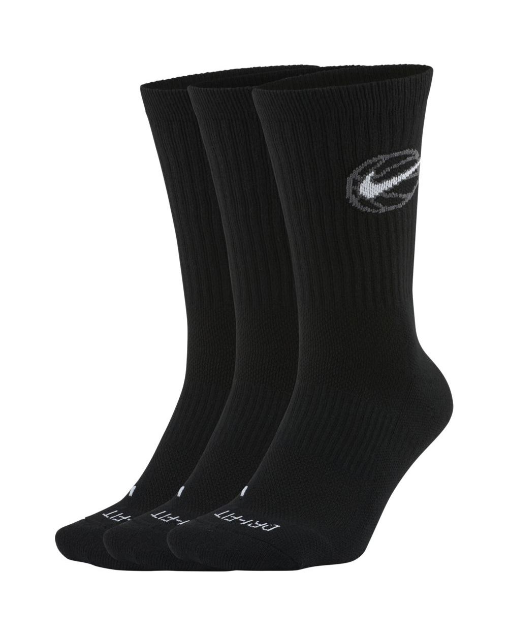 Lot de 3 paires de chaussettes Nike Everyday Noir