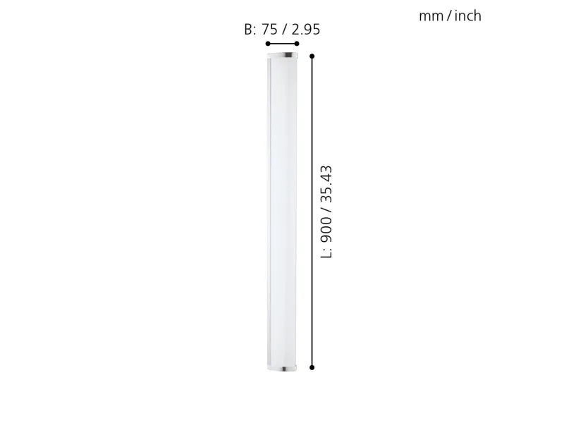 EGLO GITA 2 BAD LED 2600LM 4000K L900 IP44 KROM