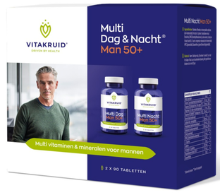 Vitakruid Multi Dag & Nacht Man 50  Tabletten 180TB