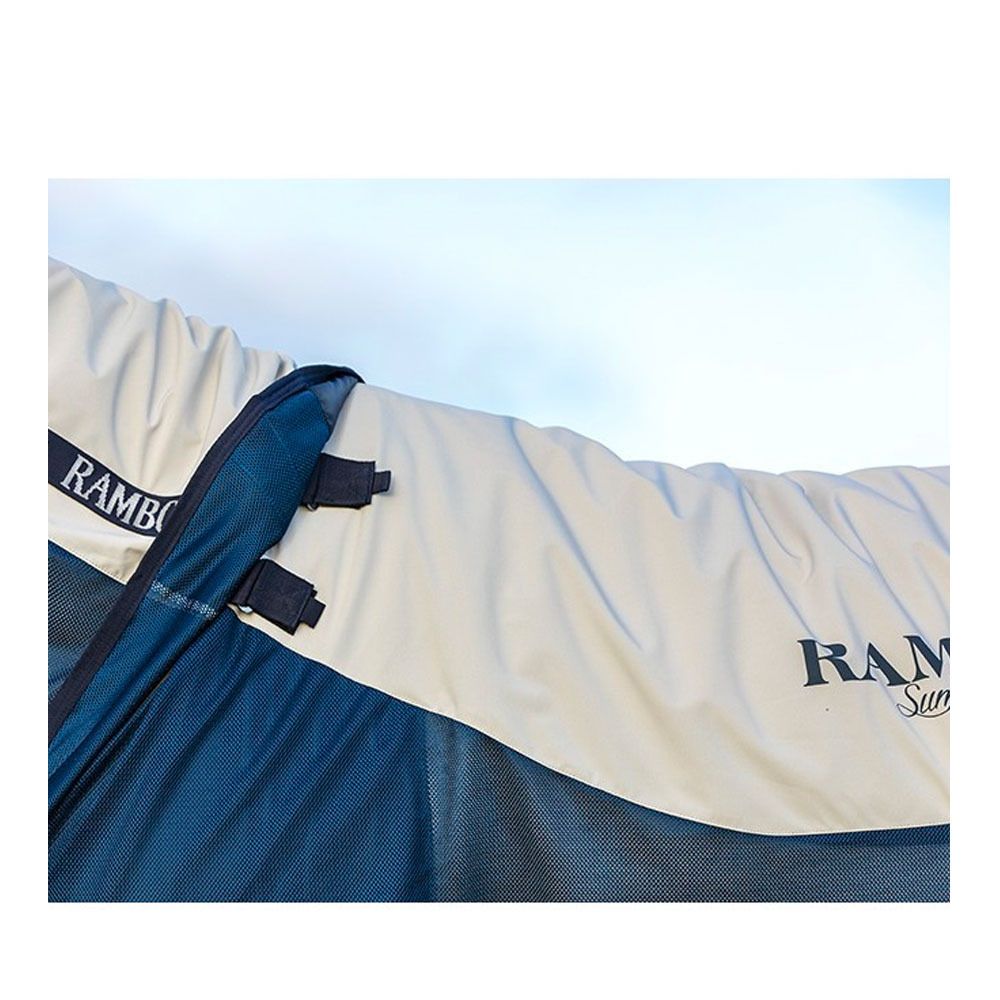 Horseware RAMBO SUMMER RAMBO SUMMER SERIES - Couverture + Doublure 100G + Couvre-cou navy/grey