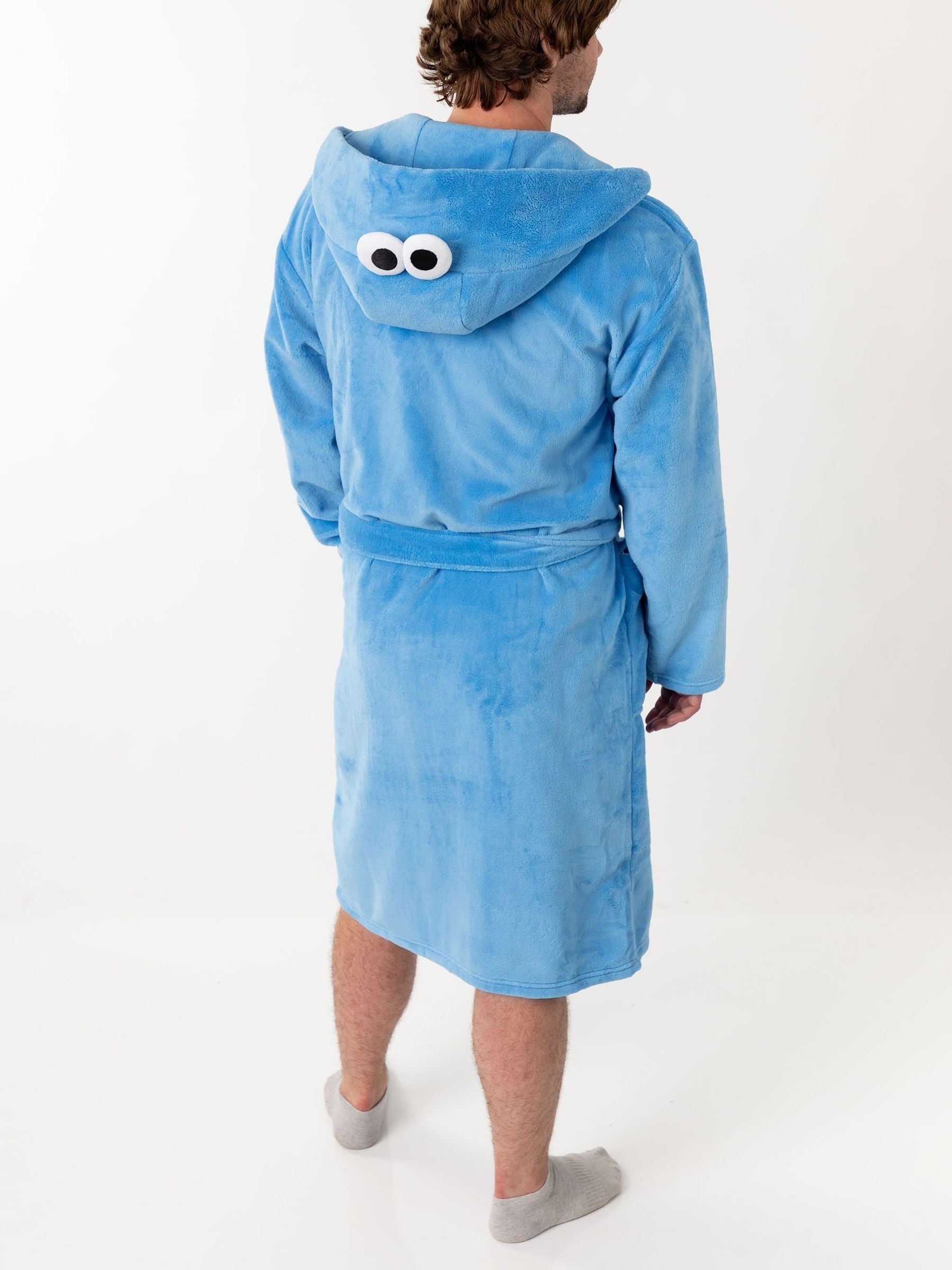 Vanilla Underground Sesame Street Cookie Monster Hooded Bath Robe