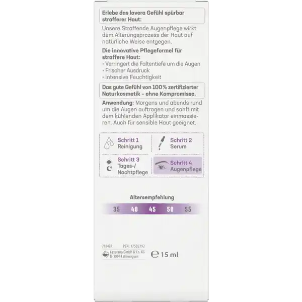 Straffende Augenpflege