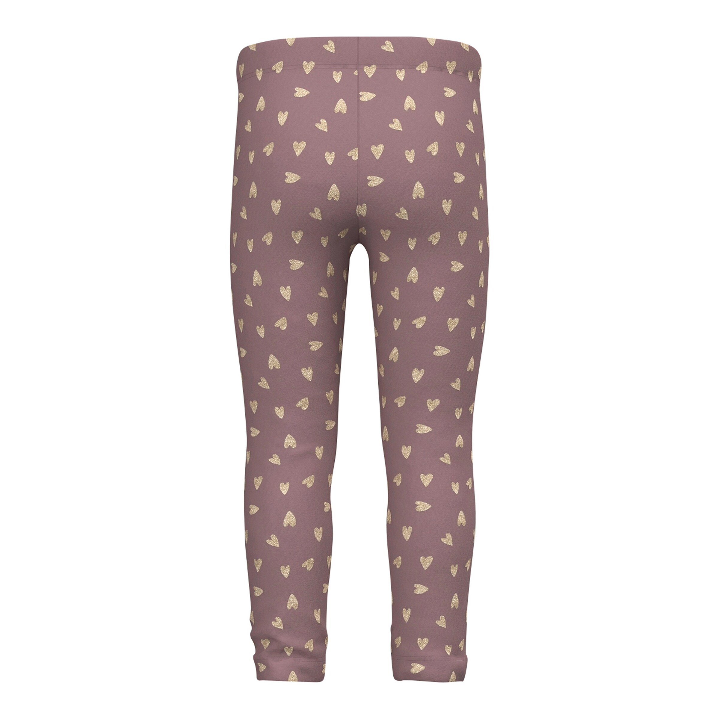 NAME IT Fleece-Leggings Herzen altrosa
