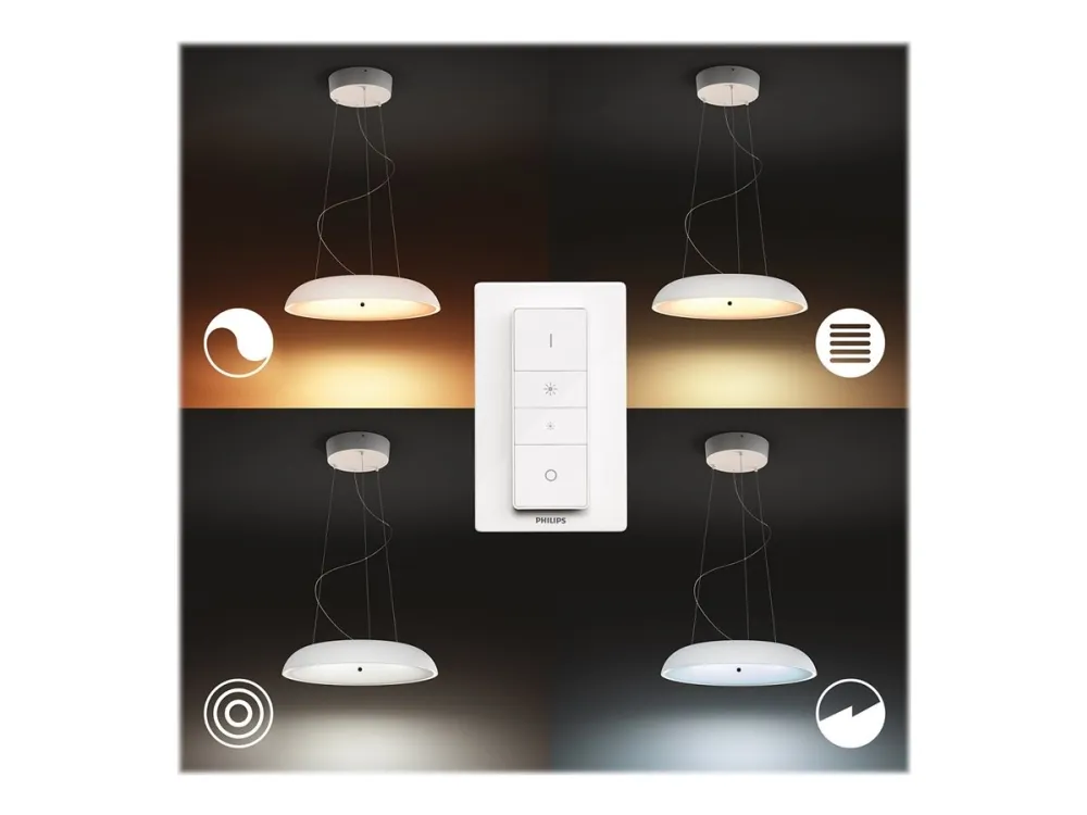 Philips Hue White ambiance Amaze - Vedhængslampe - LED - 33.5 W (tilsvarende 204 W) - varmt til køligt hvidt lys - 2200-6500 K - hvid
