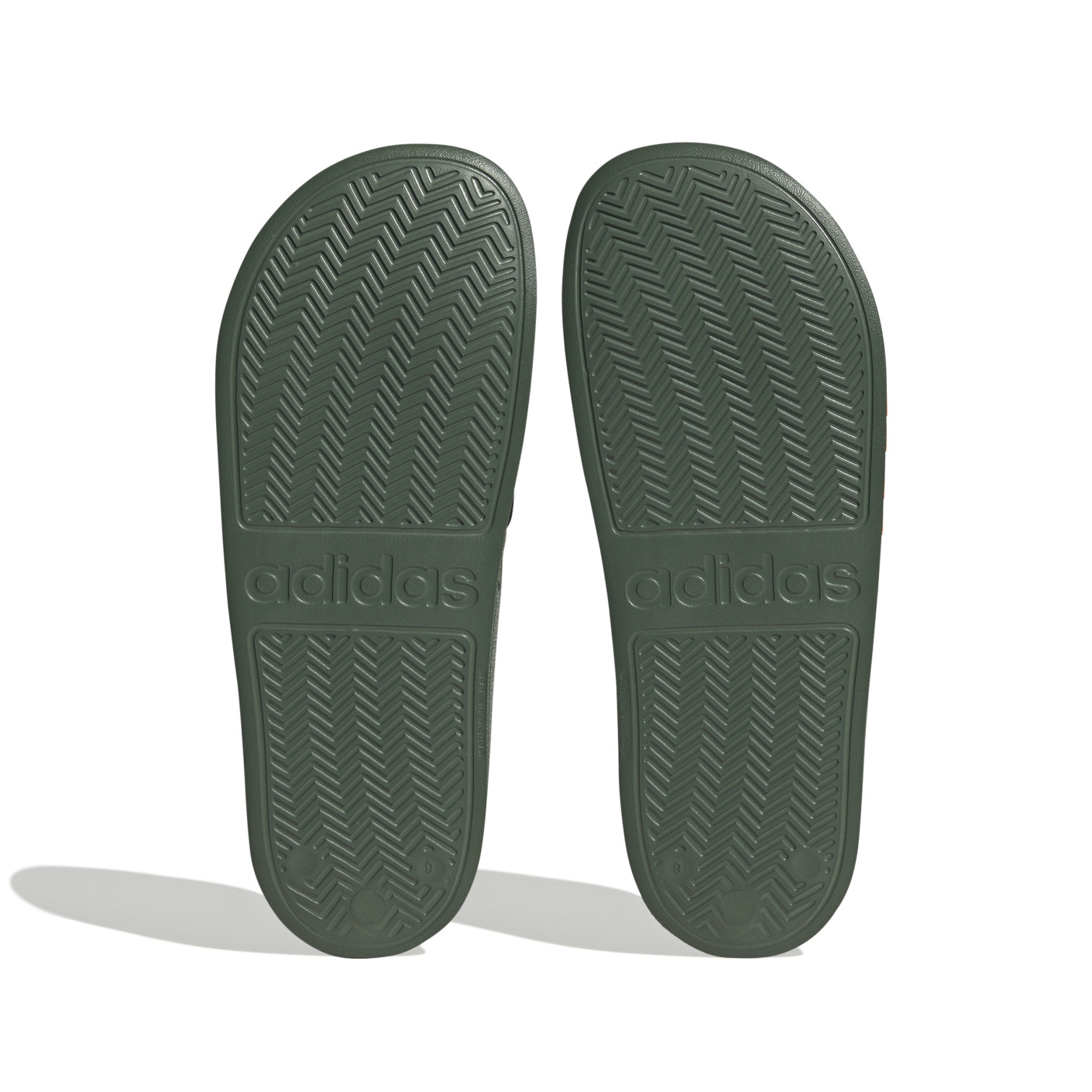 Adidas Adilette Shower Slippers Camo Donkergroen Zwart Oranje
