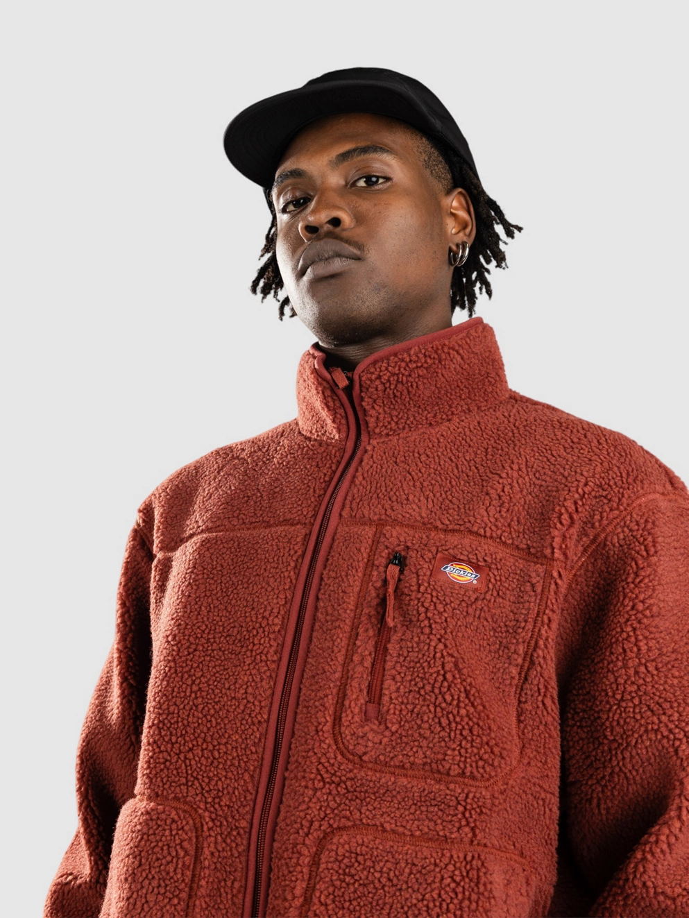 Dickies Mount Hope Fleece Jacket fired brick