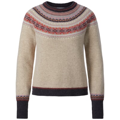 Damen-Cropped-Pullover, Natur