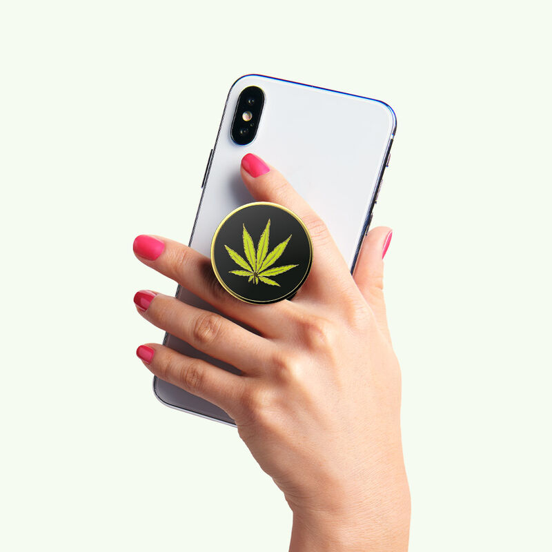PopGrip Premium Finger Griff Halterung (Austauschbarer Top) für Smartphones / Tablets (805985) - Enamel Pot Luck