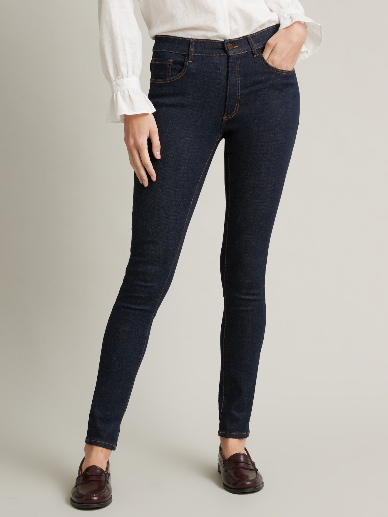 Jean Slim super stretch Femme Farah - Coton bio, délavage écoresponsable