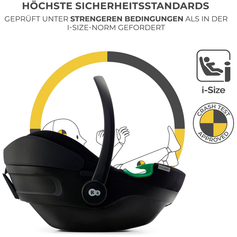 Kinderkraft Autokindersitz I CARE i Size 40 bis 87 cm graphite black