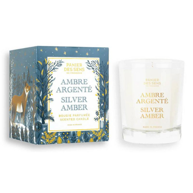 Ambre Argenté bougie parfumée PANIER DES SENS
