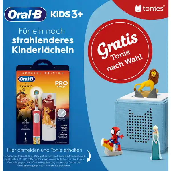 Elektrische Zahnbürste Pro 103 Kids König der Löwen mit Reiseetui
