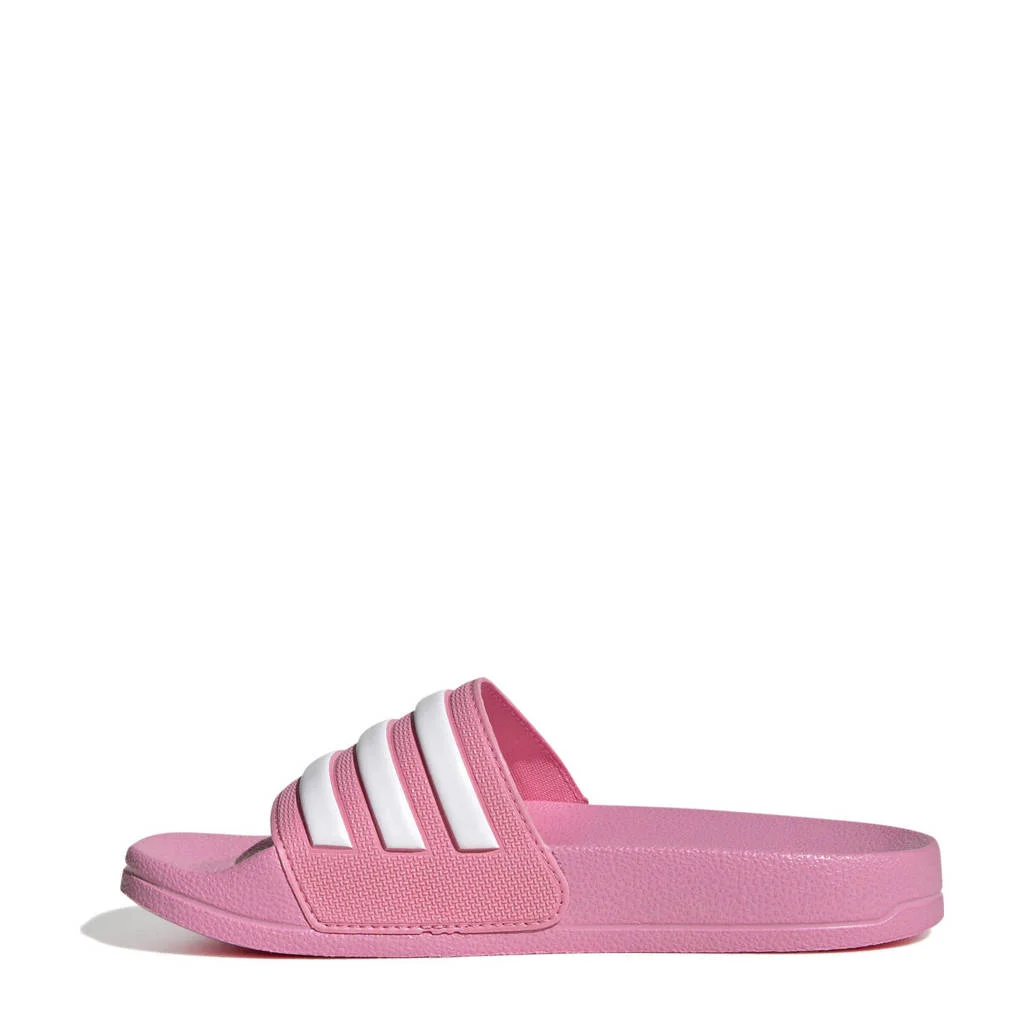 adidas Adilettebadslippers roze/wit