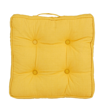 Matraskussen 45 x 45 x 7 cm oker