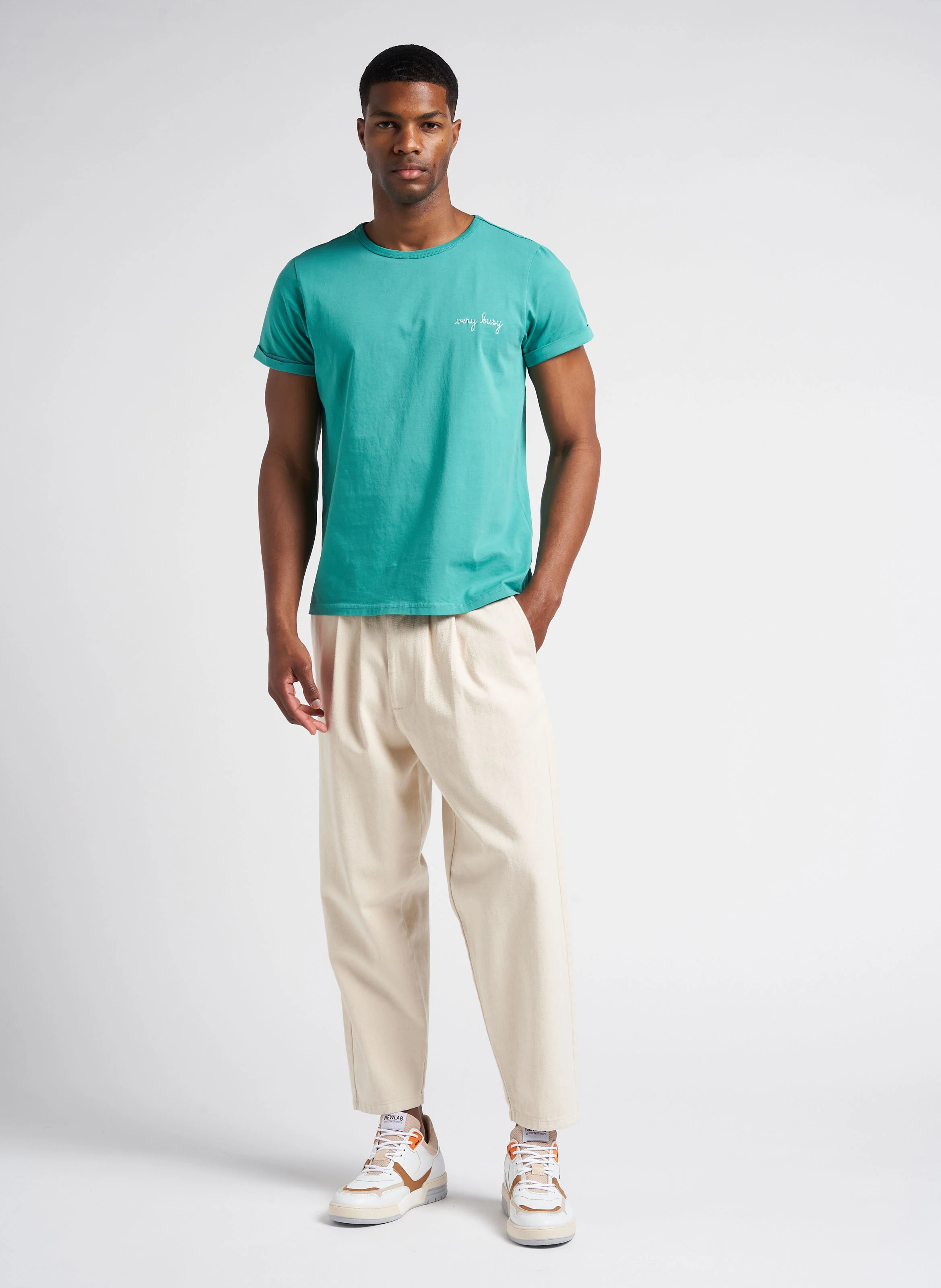 NL12 - Baskets basses en cuir | Blanc
