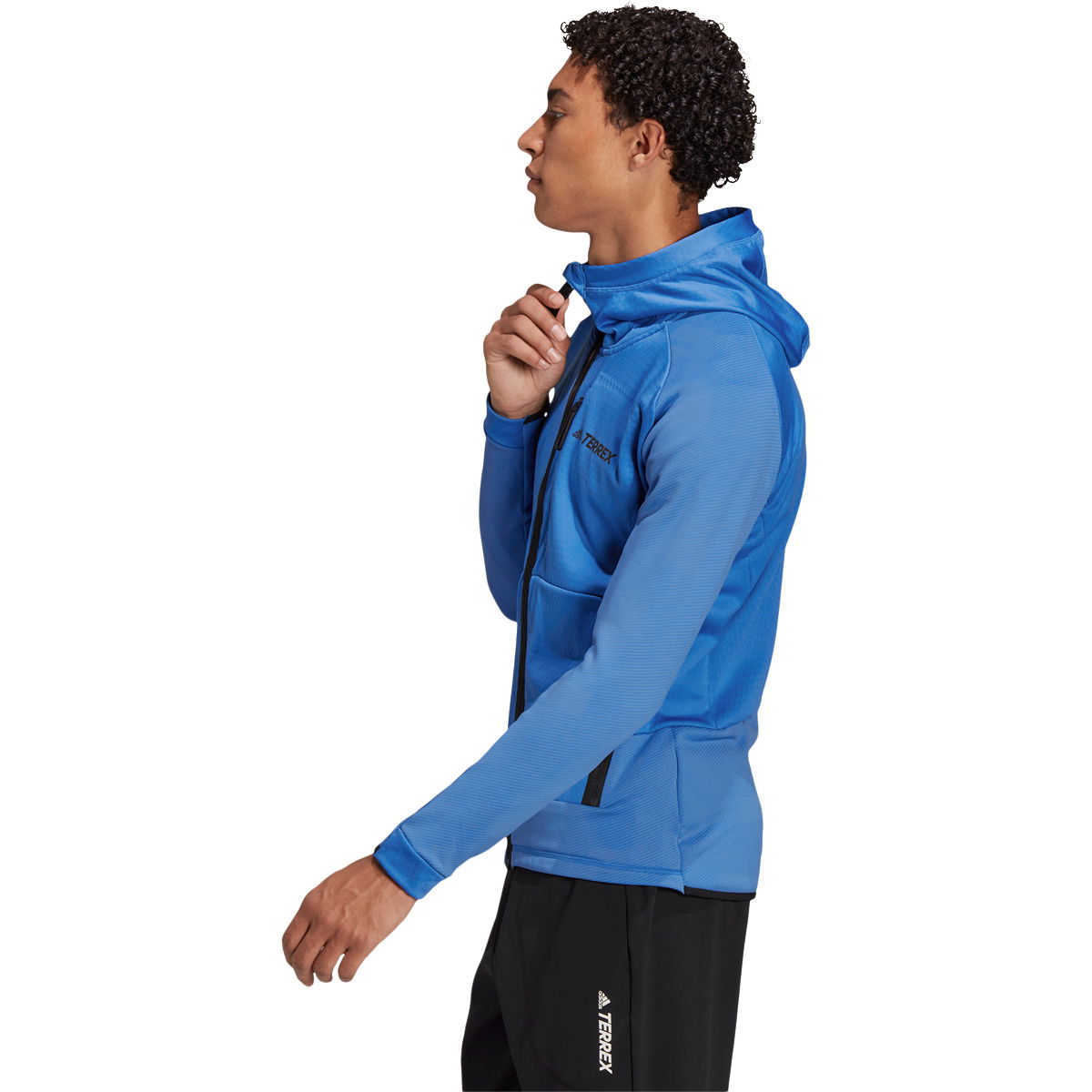 adidas Terrex Tech Flooce Full Zip Hooded Fleecejakke Herre