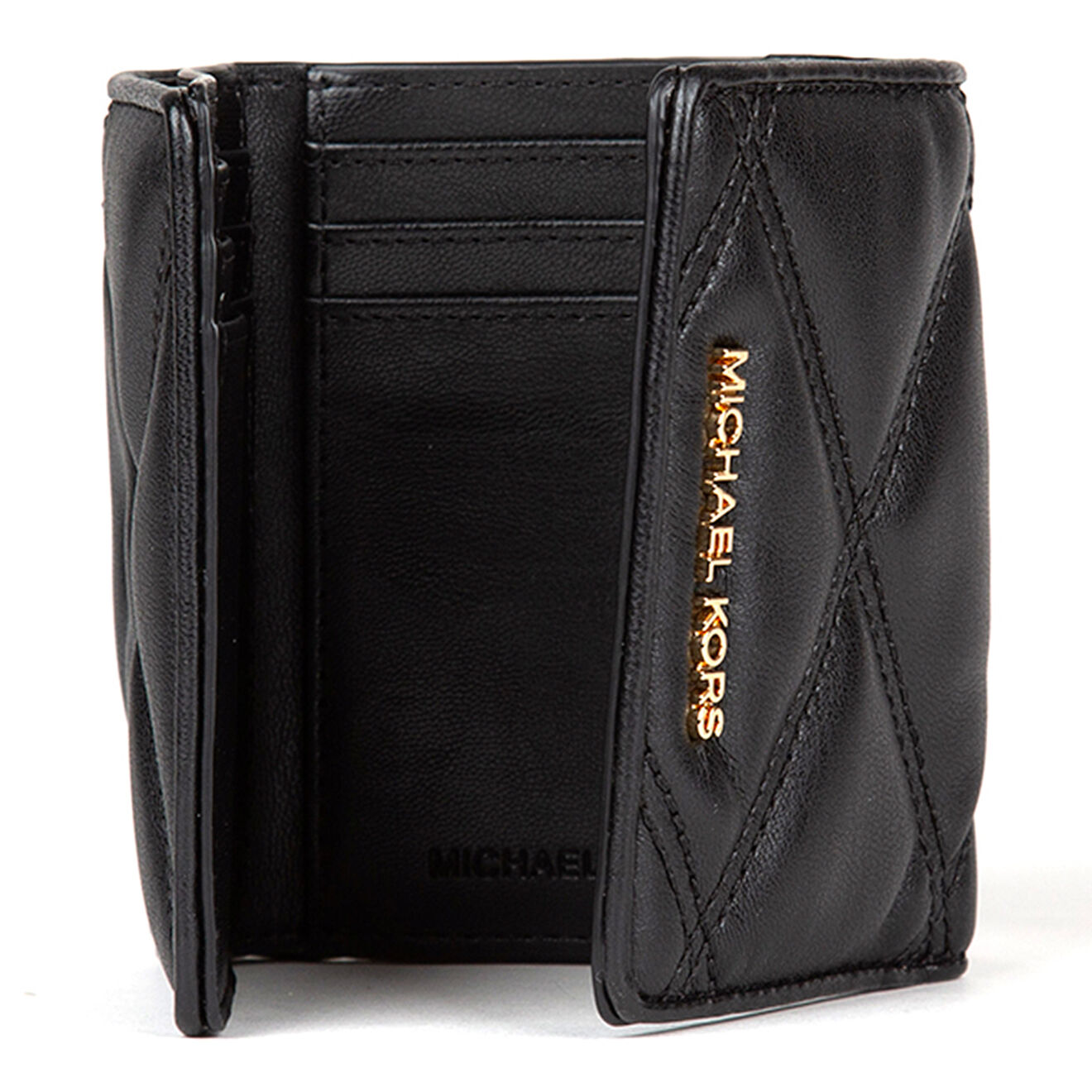 Michael Kors Portefeuille en Cuir Jet Set Travel noir - 11x8 cm