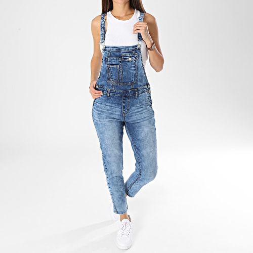 Salopette Jean Femme Bleu Denim