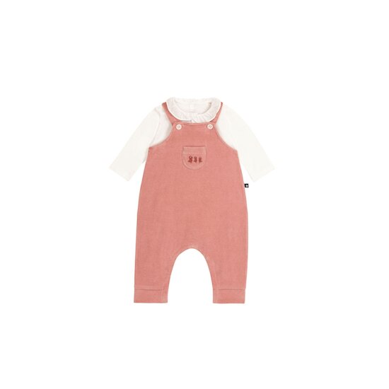 Ensemble salopette en velours   Rosewood        de               Petit Bateau