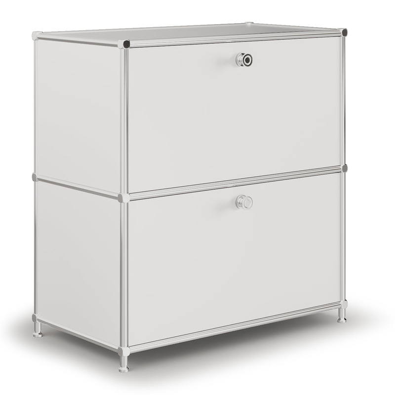 Sideboard VEROM, 2 Klapptüren, weiss