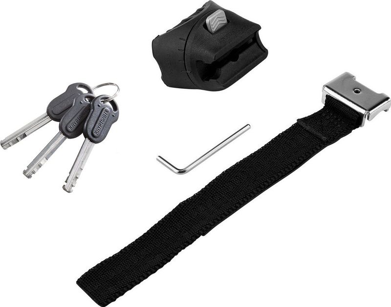 Kryptonite Evolution Mini-7 Beugelslot met Kabel – Fiets – ART-2 Slot – Beugelslot (Elektrische) Fiets – 17,8x8,3 cm - Kabel 120 cm lang – Oranje/Zwart