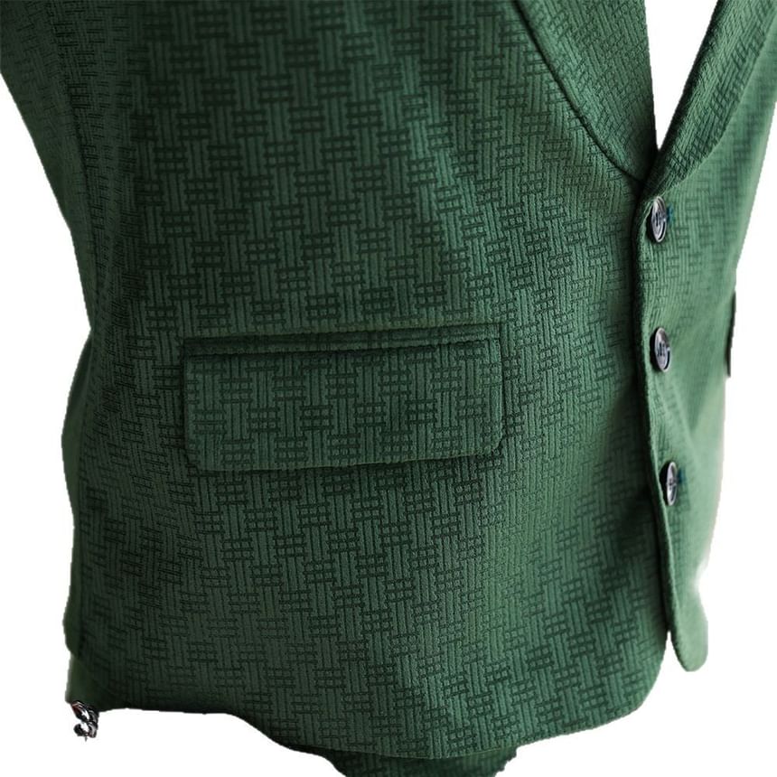 FORSETI - Sjaalkraag enkelrijs vest